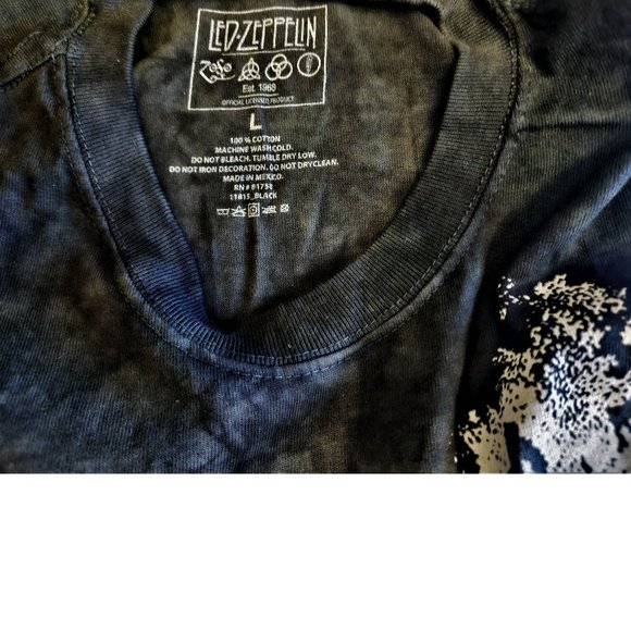 Led Zeppelin Hindenburg Disaster metal rock Official T-Shirt L NWT - Picture 3 of 3